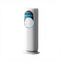Climatiseur domestique télécommandé chaud/froid à eau, ventilateur brumisateur compact vertical intelligent avec oscillation et minuterie