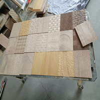 Panneau mural texturé géométrique décoré de textures personnalisées en bois massif sculptées par CNC pour panneaux muraux et décoration de têtes de lit