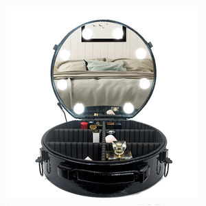 Multifunctional Professional beauty cosmetic case Makeup Storage Box Portable Cosmetic Organiser Make Up Storage Box with Handle