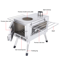 Nouveau commerce Camping en plein air Table de feu de bois Charbon de bois Barbecue coréen Grill Four à pizza commercial