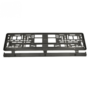Cadre de plaque d'immatriculation en plastique standard européen, cadre de plaque d'immatriculation ABS à clipser, logo imprimable - Product Image 5