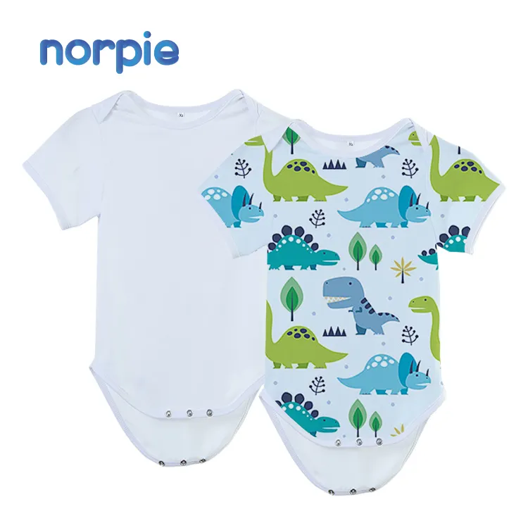 Vêtements de bébé imprimés par Sublimation, barboteuse personnalisée pour bébé