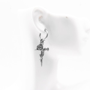 Yunnique – boucles d'oreilles croisées en acier titane pour hommes et femmes, bijoux unisexes à la mode Hip Hop, Design tendance 2024 - Product Image 3