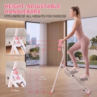 Appareil de cardio-training pliable pour la maison : Stepper d'escalade vertical avec 3 niveaux de résistance réglables et écran LCD