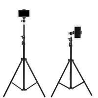 Support de trépied de 2.1 m avec support de téléphone portable à distance pour iPhone Samsung Tiske support de trépied de caméra de voyage portable