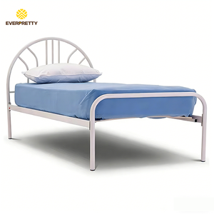 Letto Singolo Robusto in Metallo per Dormitorio Scolastico, Ostello, Hotel e Piccoli Appartamenti - Product Image 2