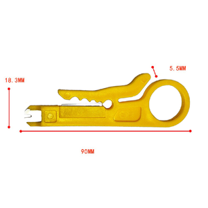 Cuchillo Pelacables, Alicates Crimpadores, Herramienta de Crimpado, Herramienta para Pelar Cables RJ45, Cortador de Cables, Mini Herramienta de Corte de Líneas - Product Image 2