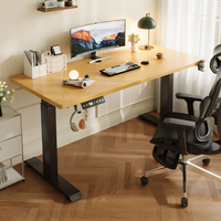 Offre Spéciale blanc électrique assis debout bureau double moteur ergonomique debout hauteur réglable Base moderne modulaire poste de travail ordinateur