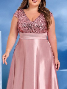 LY2422D <span class=keywords><strong>Abiti</strong></span> <span class=keywords><strong>da</strong></span> Sposa di Lusso con Paillettes <span class=keywords><strong>per</strong></span> Damigelle, Senza Maniche, Scollo a V, <span class=keywords><strong>Taglie</strong></span> <span class=keywords><strong>Forti</strong></span>, <span class=keywords><strong>Abiti</strong></span> <span class=keywords><strong>da</strong></span> Sera Formali <span class=keywords><strong>per</strong></span> <span class=keywords><strong>Donne</strong></span> - Product Image 6