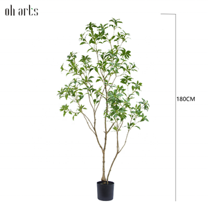 OH ARTS Plantas Artificiales Grandes para Interiores/Exteriores, Caballos Verdes y Árboles de Madera Artificial, Bonsái para Bodas y Fiestas - Product Image 5