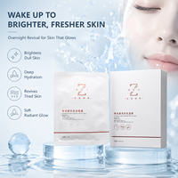 Masque Éclaircissant Visage à l'Argousier Nonapeptide-1 Ergothionéine, Masque Réparateur Nuit, Soin Peau Céramide Anti-Teint Terne, Éclat OEM