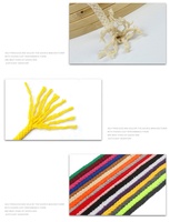 Corde tressée en coton doux 36 couleurs corde en macramé pour tentures murales cintres pour plantes artisanat tapis à tricoter vêtements enduits chaussures