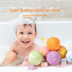 Bombes de bain effervescentes au sel marin pour enfants, exfoliantes, boules de bain moussantes, spa à domicile, 100g, 120/boîte - Product Image 2
