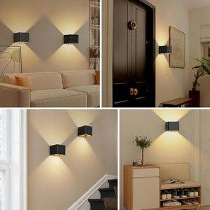 Lámpara de Pared con Sensor de Movimiento Recargable por USB, Lámpara de Pared Cuadrada Inalámbrica con Sensor para Iluminación Nocturna Interior - Product Image 6