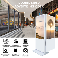 Fourniture directe d'usine 43 49 55 65 pouces intérieur led totem support de sol signalisation numérique écran publicitaire à cristaux liquides