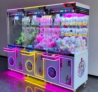 Prix d'usine à jetons en gros Grue à prix cadeau Machine Jouet en peluche Grue à griffes de vente automatique