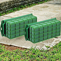Échantillon Gratuit : Cage en Mousse Florale Verte, Grille Métallique Rectangulaire, Plateau pour Fixation de Fleurs de Table de Mariage, Fourniture DIY Réutilisable