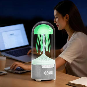 Lampada Notturna LED Portatile Lonvel in ABS, Lampada Atmosfera Medusa Europea Attivata dal Suono per Campeggio, Caffè, Soggiorno Decorativo - Product Image 6