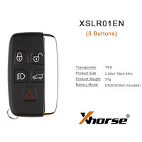 Xhorse XSLR01EN Xhorse VVDI XSLR01EN Clé Intelligente XM38 Land Rover 5 Boutons Anglais Compatible avec VVDI Key Tool Max Pro 1 pièce/lot