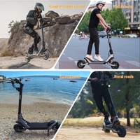 Trottinette électrique pour fabricants, moteur double entraînement 1600W, capacité 150kg, cadre en alliage d'aluminium, longue autonomie de la batterie, pliable