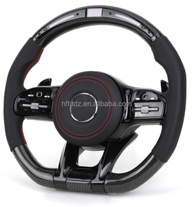 Volante de Fibra de Carbono Forjado Perforado para Mercedes Benz W204 W205 W211 W212 CLA W176 W177 ML W166 X253 W221 W222 AMG - Product Image 3