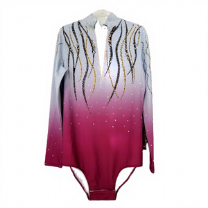 Combinaison de patinage artistique pour hommes, costumes de <span class=keywords><strong>gymnastique</strong></span>, combinaison de danse pour garçons, tenue de patinage rythmique - Product Image 1
