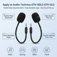 Microphone de remplacement flexible compatible avec les casques de jeu ATH-GDL3 ATH-GL3, accessoire pour casque de jeu