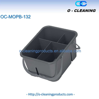 Caddy de transport en plastique durable O-Cleaning avec poignée, support de fournitures de nettoyage portable, panier de rangement pour organisateur d'outils divisés