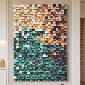 手作り壁掛けモザイクアールデコ調のデザインスタイル金属素材OEM & ODMモダンな高級ホームデコレーション - Product Image 5