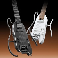 Penjualan Panas Gitar Elektrik Donner Hush X Pro Fingerboard Ebony 6-String Produk dengan Permintaan Tinggi