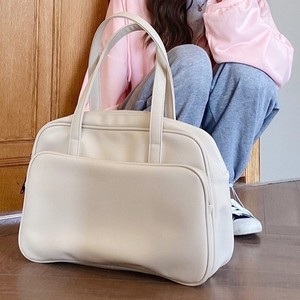 กระเป๋าโท้ทความจุขนาดใหญ่สำหรับผู้หญิงสีน้ำตาลสีทึบกันน้ำปิดซิปกระเป๋าเดินทางเพื่อการพักผ่อนฤดูใบไม้ร่วงปี 2024 - Product Image 4