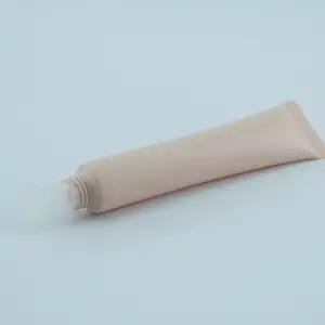 Biologisch abbaubare Tube Squeeze umwelt freundliche Kunststoff tube leere Lippen balsam Tuben Großhandel Kosmetik mit Silikon bürste Applikator