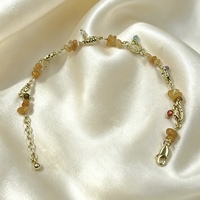 Bracelet ethnique en alliage plaqué or 18 carats avec perles en pierre naturelle, fait main, tendance, cadeau pour femme
