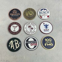 Marqueur de balle de golf magnétique OEM ODM 25 mm, écologique, durable, impression UV émaillée, cadeau pour club de golf