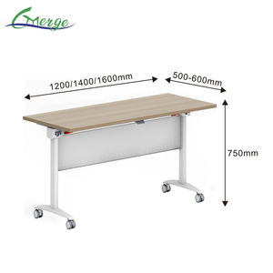 Alta qualità pieghevole moderna scrivania in metallo con ruote ufficio ospedale appartamento tavolo di formazione per la scuola sala conferenze uso - Product Image 5