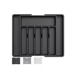 Organizador de Cubiertos Extensible de Plástico Ajustable para Cajón de Cocina - Product Image 1