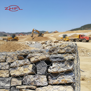 Gabion Basket Stone <b>Net</b> Cage PVC Coated Iron Material 1x1x1 Hexagon Hole Durable Gabion <b>Mesh</b> - Product Image 5