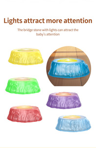 Balance Stepping Stones Plastic Colorful Light <strong>Garden</strong> <strong>Kids</strong> Stepping Stones Sensory Toys <strong>Set</strong> Balance Training Game Toys for <strong>Kids</strong> - Product Image 4