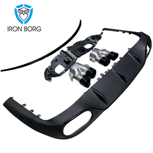 Para <span class=keywords><strong>Mercedes</strong></span> Clase <span class=keywords><strong>E</strong></span> W238 E53 Look difusor trasero-<span class=keywords><strong>Coupe</strong></span> C238 A238 <span class=keywords><strong>Cabrio</strong></span> tubo de cola Boby Kit - Product Image 3