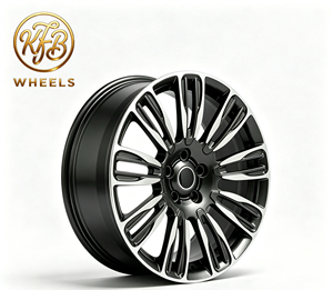 Cerchi in Lega Forgiati Premium KFB per Range Rover Sport <span class=keywords><strong>Velar</strong></span> Vogue, Cerchioni Personalizzati a Razze Multiple - Product Image 1