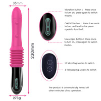 Masturbateur automatique électrique rechargeable à télécommande, jouet sexuel, gode télescopique, machine à pousser