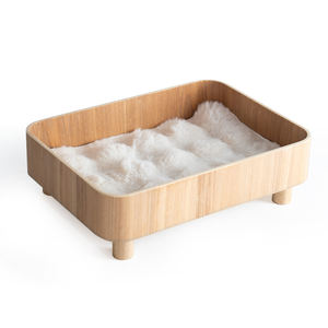 Fabricante Personalizado, Venta al por Mayor, Muebles Rectangulares para Mascotas, Cómodo Sofá Cama de Madera para Gatos - Product Image 4