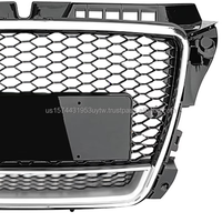 Nouvelle calandre de voiture ABS personnalisée, design RS3, pour Audi A3 S3 8P.5 8PA 2008-2012, cadre inférieur chromé, livraison rapide depuis les États-Unis