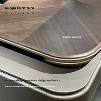 Bureau de direction haut de gamme, nouveau, moderne, simple, luxe léger, bureau de président, président du conseil d'administration, directeur général, bureau en bois de grande taille, fabriqué en Chine