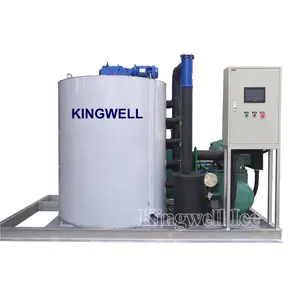 Kingwell High Quality sea water 5000kg 10 Ton 20ton 24hr Flake Ice Machine for Sale