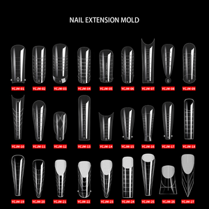 Gel <span class=keywords><strong>de</strong></span> Extensión ABS, Moldes Duales para <span class=keywords><strong>Uñas</strong></span> Acrílicas, 12 Tamaños, 120 Piezas, Puntas Largas Transparentes, Juego Completo para Manicura, Salón, DIY - Product Image 2
