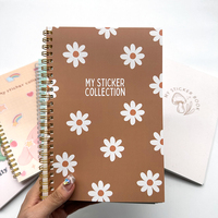 Livre d'autocollants Kawaii réutilisable pour enfants, impression personnalisée, format A5, pour collectionner les autocollants