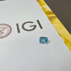 0.55ct Lab-grown diamond  Emerald Cut  VVS2 VG  IGI SH  hpht Fancy Blue
