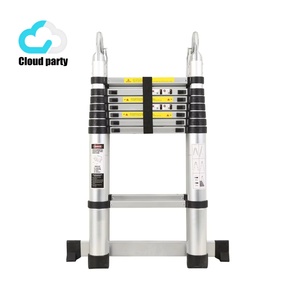 Aluminum Alloy Herrone <strong>Telescopic</strong> Folding <strong>Ladder</strong> Multifunctional Household Use, 150kg Load Capacity, Modern Minimalist Design - Product Image 3