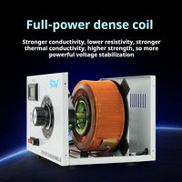 Stabilisateur de tension monophasé AC en cuivre STG-1500W avec une efficacité de 90% 50/60Hz SVC pour les appareils de laboratoire